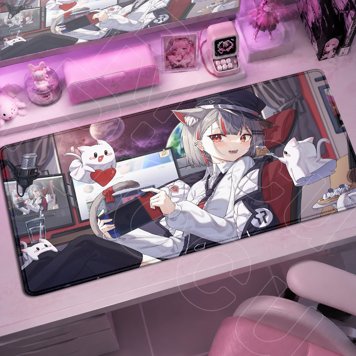 Pc Gaming Girl - Alas Mouse Anime Kawaii Girl Neneko