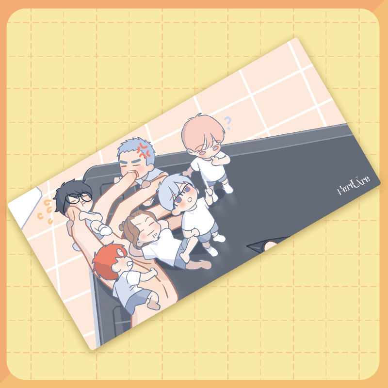 Gaming Desk Mat - Di Sini U Are Manga Art
