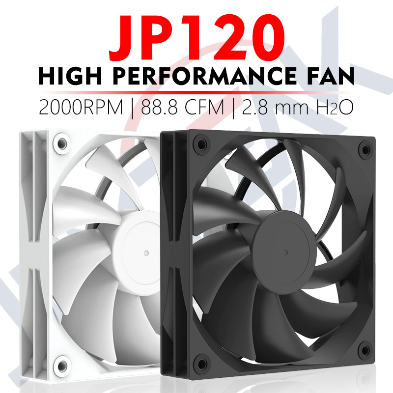 Pc Gaming Liquid - JUMPEAK JP120 120Mm Kipas 2000RPM Kecepatan