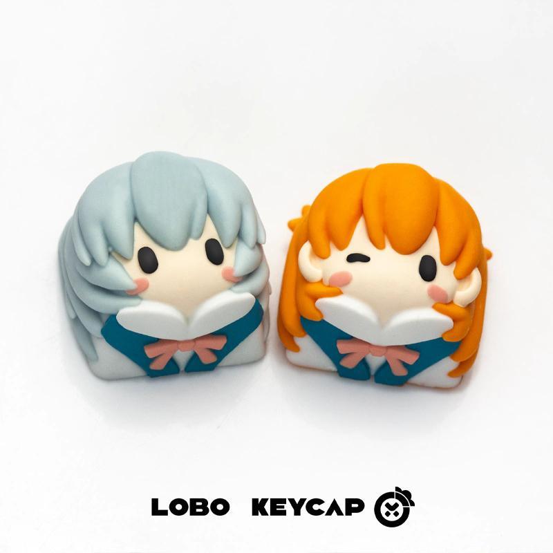 Custom Keycaps - Evangelion Keycap Anime Kawaii gadis versi