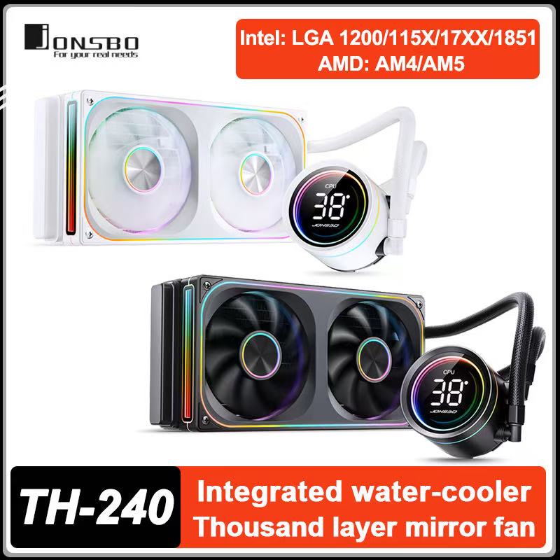 Pc Gaming Liquid - JONSBO TH-240 Pendingin Air CPU Tampilan
