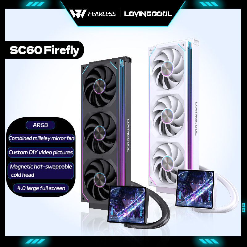 Pc Gaming Liquid - LOVINGCOO SC60 Firefly 360 Pendingin Cair