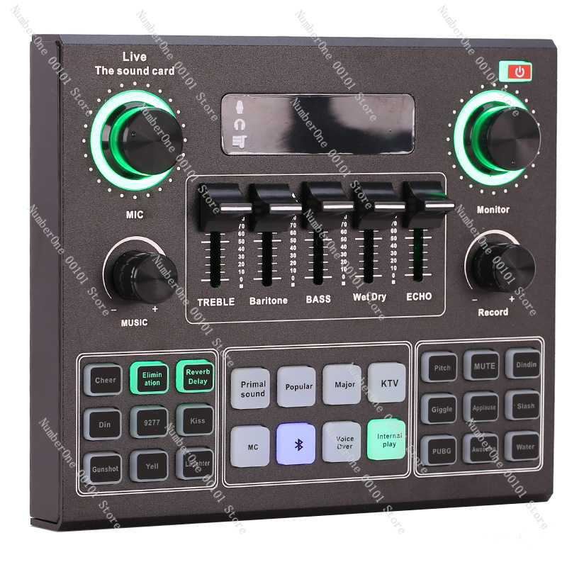 Sound Card Usb - Set Mikrofon Kartu Suara V9 USB