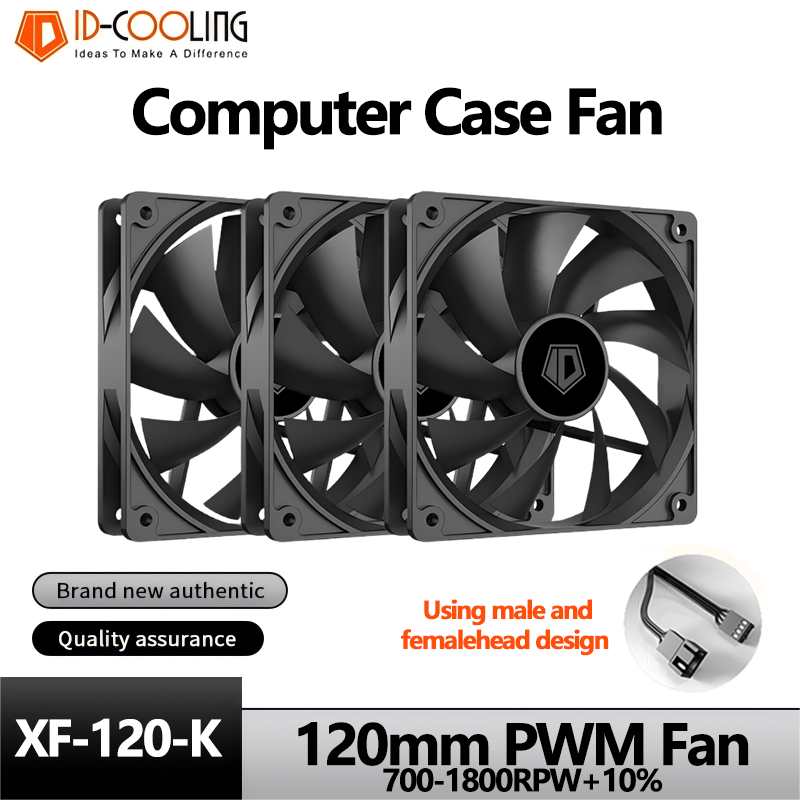 Pc Gaming Liquid - ID-COOLING XF-120-K Kipas Casing Komputer PC