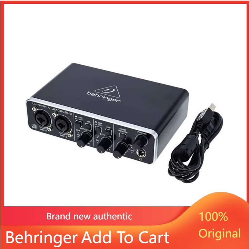 Sound Card Usb - 2026 Behringer U-Phoria UMC202HD Kartu Suara
