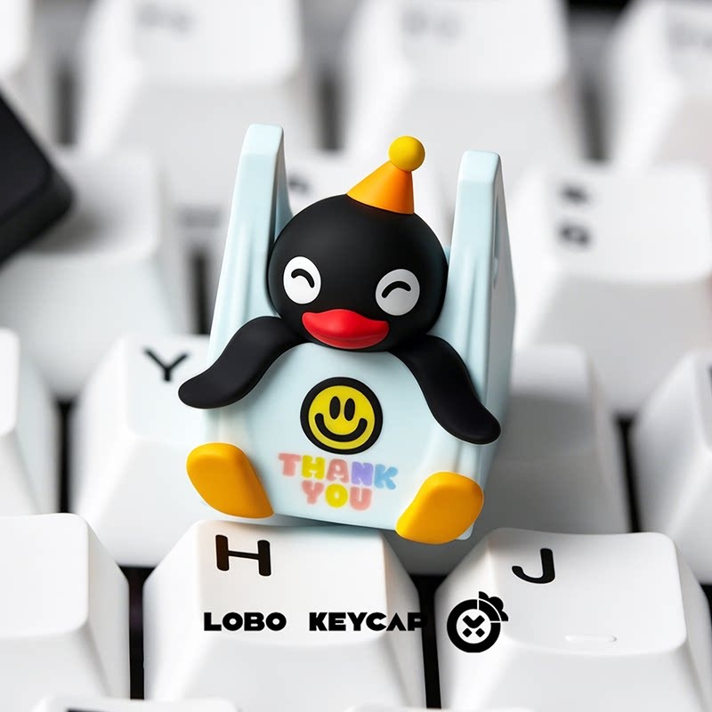 PINGU Penguin Seri Bullet Kedu - Custom Keycaps ulasan dan harga