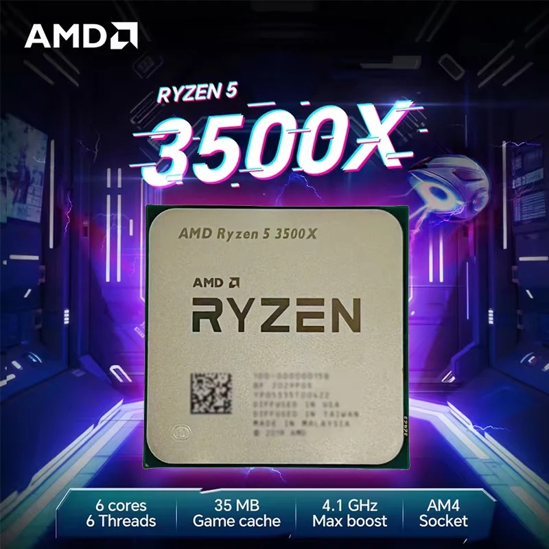 Prosesor AMD Ryzen 5 3500X 3.6 - Pc Gaming Mid Range ulasan dan harga