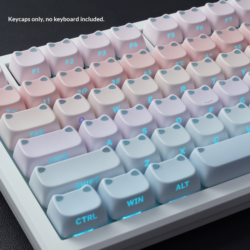 113 Key MAO Keycaps Transparan - Custom Keycaps ulasan dan harga