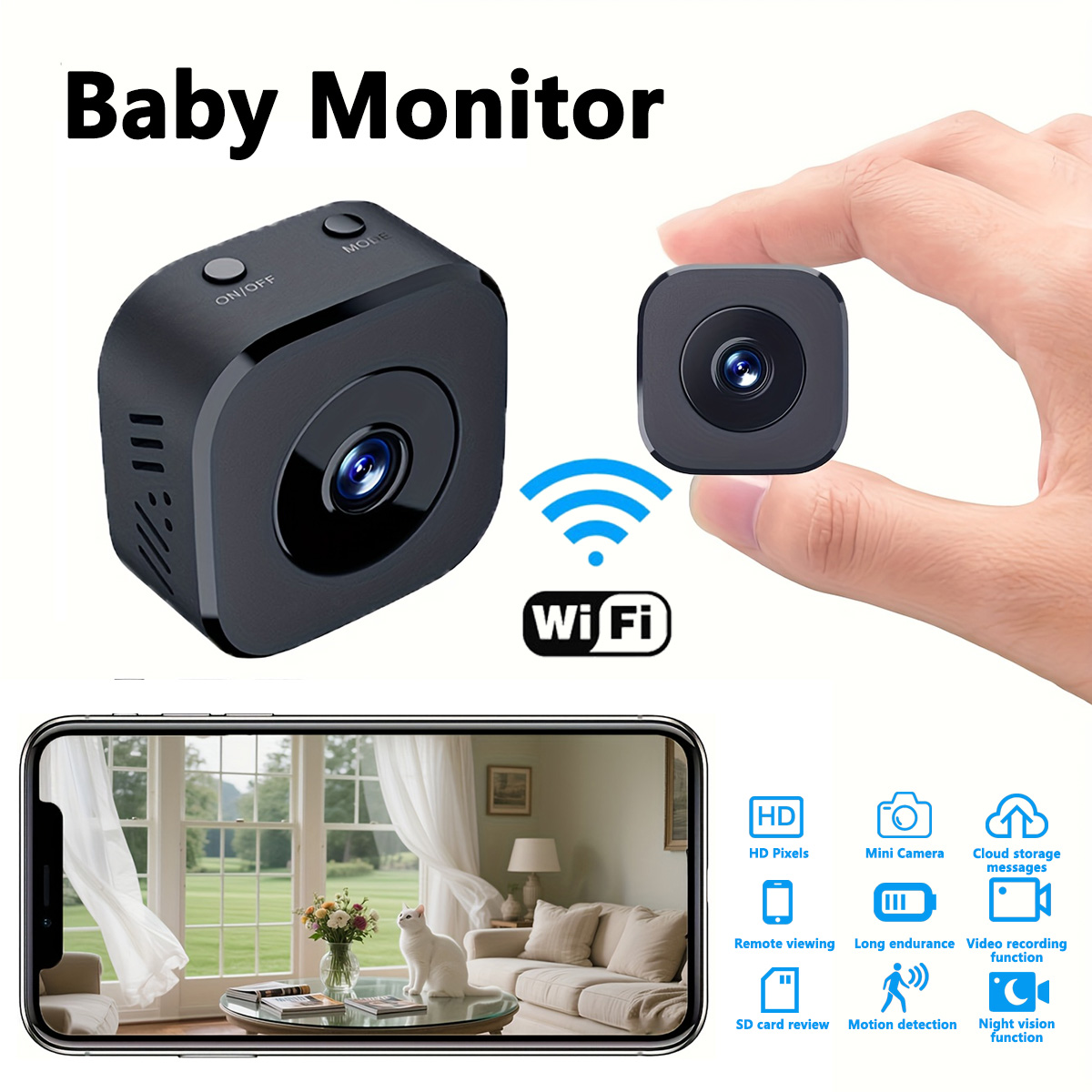 Kamera WiFi Mini HD 1080P Peng - Sound Card Usb ulasan dan harga