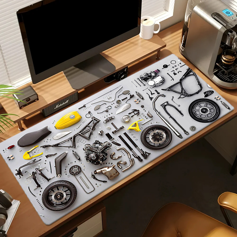 Diagram Pembongkaran Alas Mous - Gaming Desk Mat ulasan dan harga