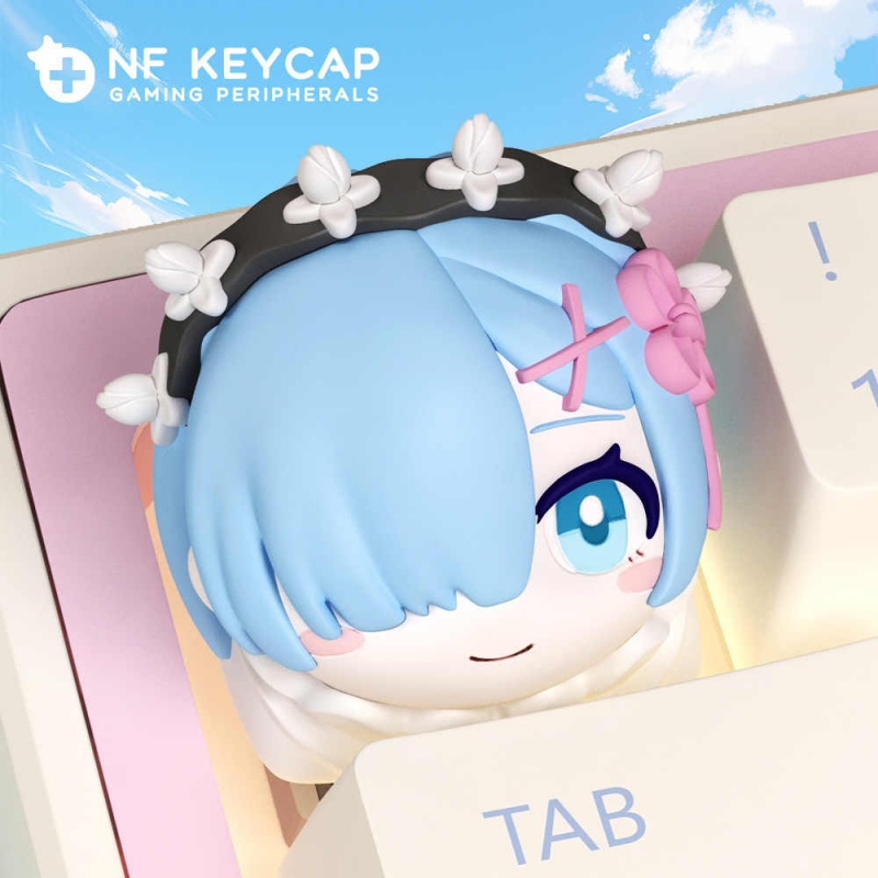 Keycap Anime Rem Individualita - Custom Keycaps ulasan dan harga