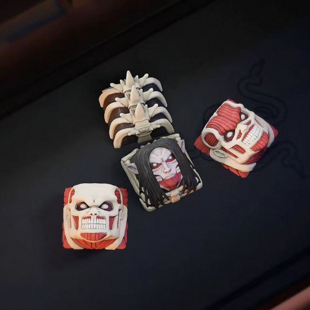 Set Keycap Bermerek Attack On  - Custom Keycaps ulasan dan harga