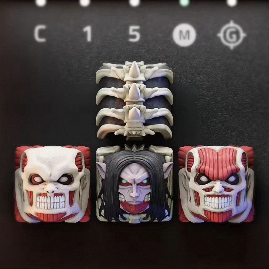 Set Keycap Bermerek Attack On  - Custom Keycaps ulasan dan harga