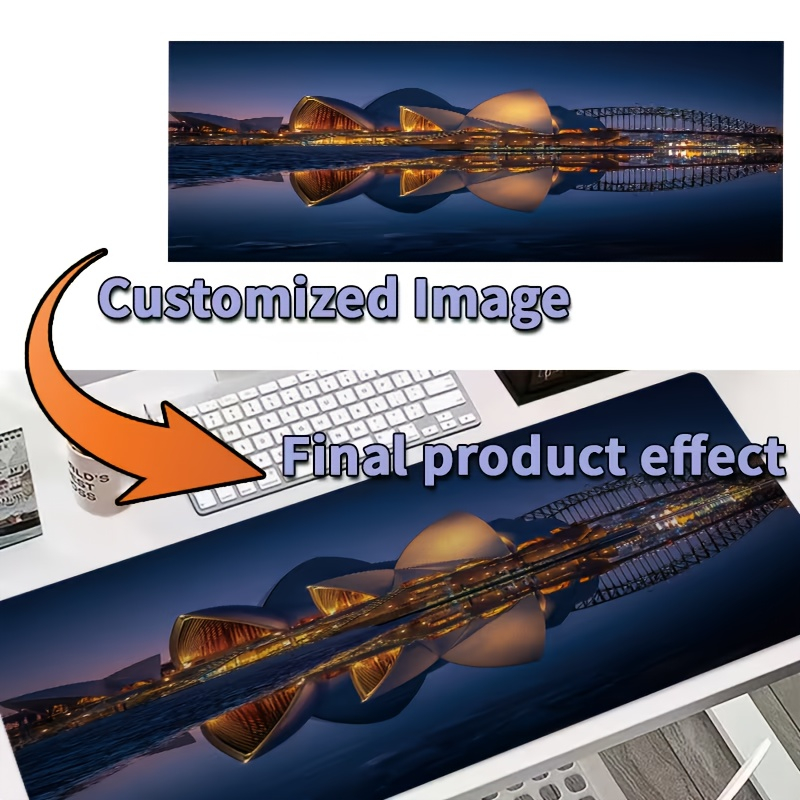 Alas Mouse Desain Kustom, Foto - Gaming Desk Mat ulasan dan harga