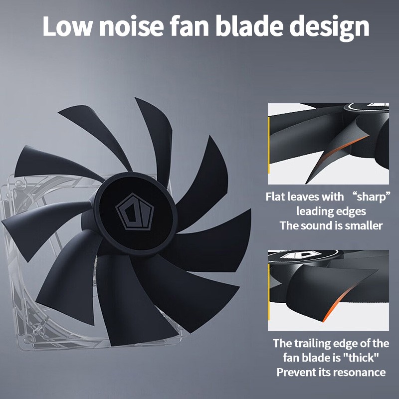 ID-COOLING XF-120-K Kipas Casi - Pc Gaming Liquid ulasan dan harga